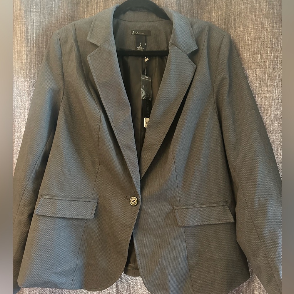 NWT Lane Bryant sz 16 charcoal Women’s Blazer